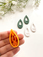 Load image into Gallery viewer, Leafy Drop Donut Polymer Clay Cutter