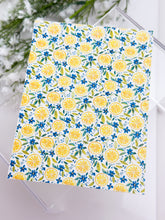 Load image into Gallery viewer, Transfer Paper 682 Lemon Slices & Blue Flowers | Image Water Transfer