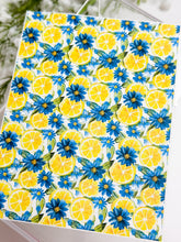 Load image into Gallery viewer, Transfer Paper 688 Lemon & Blue Flowers | Image Water Transfer