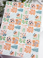 Load image into Gallery viewer, Transfer Paper 703 Pink & Green Tiles | Image Water Transfer
