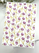 Load image into Gallery viewer, Transfer Paper 511 Purple Tulips | Image Water Transfer