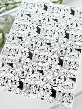 Load image into Gallery viewer, Transfer Paper 328 B&W Dogs | Image Water Transfer