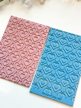 Load image into Gallery viewer, Endless Hearts Rubber Texture Mat for Polymer Clay