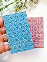 Load image into Gallery viewer, Endless Hearts Rubber Texture Mat for Polymer Clay