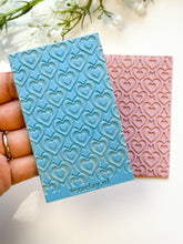 Load image into Gallery viewer, Endless Hearts Rubber Texture Mat for Polymer Clay