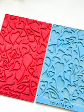 Load image into Gallery viewer, Wavy Hearts Rubber Texture Mat for Polymer Clay