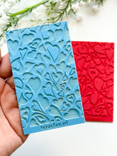 Load image into Gallery viewer, Wavy Hearts Rubber Texture Mat for Polymer Clay