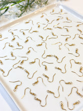 Load image into Gallery viewer, 18K Gold Plated Surgical Stainless Steel Fish Hooks 50pcs/bag