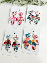 Load image into Gallery viewer, The Flower Trio Dangles (also in silver)