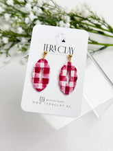 Load image into Gallery viewer, The Red Chevron Scalloped Donuts (also in silver)