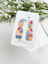 Load image into Gallery viewer, The Colourful Duo Rectangles (also in silver)