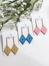 Load image into Gallery viewer, The Boho Rhombus Dangles (also in silver)