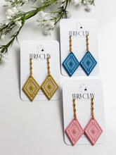 Load image into Gallery viewer, The Boho Rhombus Dangles (also in silver)