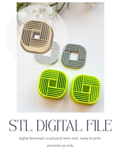Load image into Gallery viewer, -STL Digital File- Infinity Square Donut Polymer Clay Cutter PCC1652