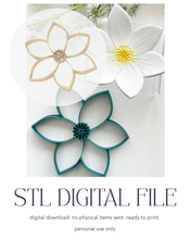 Load image into Gallery viewer, -STL Digital File- Jasmine Flower Trinket Dish Clay Cutter PCC1506