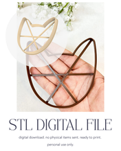 Load image into Gallery viewer, -STL Digital File- Kitty Cat Trinket Dish Polymer Clay Cutter PCC1383