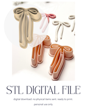 Load image into Gallery viewer, -STL Digital File- Long Bow Polymer Clay Cutter PCC1765