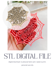 Load image into Gallery viewer, -STL Digital File- Mandala Trinket Dish Clay Cutter PCC1413