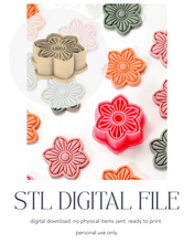 Load image into Gallery viewer, -STL Digital File- Boho Flower Polymer Clay Cutter PCC1815