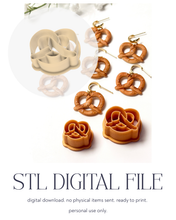 Load image into Gallery viewer, -STL Digital File- Pretzel Polymer Clay Cutter PCC1767