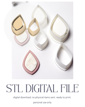 Load image into Gallery viewer, -STL Digital File- Puffed Diamond Embedded Polymer Clay Cutter PCC1779