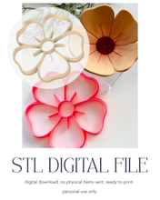 Load image into Gallery viewer, -STL Digital File- Spring Flower #4 Trinket Dish/Coaster Clay Cutter PCC1808
