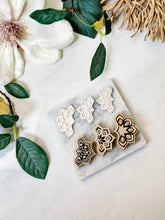 Load image into Gallery viewer, Art Deco Half Flower Polymer Clay Cutters