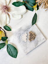 Load image into Gallery viewer, Art Deco Half Flower Polymer Clay Cutters