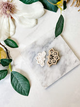 Load image into Gallery viewer, Art Deco Half Flower Polymer Clay Cutters