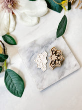 Load image into Gallery viewer, Art Deco Half Flower Polymer Clay Cutters