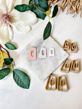 Load image into Gallery viewer, Rounded Geometric Donut Polymer Clay Cutters