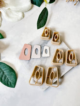 Load image into Gallery viewer, Rounded Geometric Donut Polymer Clay Cutters