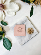 Load image into Gallery viewer, Floral Polymer Clay Debossing Stamp