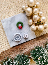 Load image into Gallery viewer, Christmas Wreath & Bow Set Polymer Clay Cutters