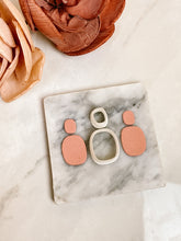Load image into Gallery viewer, Organic Rounded Rectangular Duo Dangle Polymer Clay Cutter Set