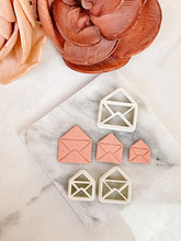 Load image into Gallery viewer, Open Love Letter Envelope Valentine’s Polymer Clay Cutter
