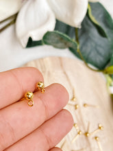 Load image into Gallery viewer, 18K Gold Plated Surgical Stainless Steel Ball End Posts 50pcs/bag