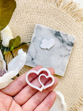 Load image into Gallery viewer, Double Heart Clay Cutter