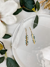 Load image into Gallery viewer, The Leafy Hoops (also in silver)