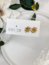 Load image into Gallery viewer, Gold-Plated Flower Studs