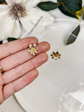 Load image into Gallery viewer, Gold-Plated Flower Studs