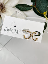 Load image into Gallery viewer, Gold-Plated Rounded Bamboo Hoops