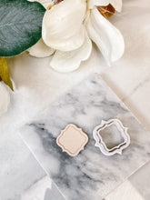 Load image into Gallery viewer, Baroque Square Lined Polymer Clay Cutter