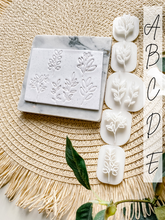 Load image into Gallery viewer, Plant Polymer Clay Embossing Stamps