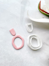 Load image into Gallery viewer, Organic Donut Dangle Set Polymer Clay Cutter
