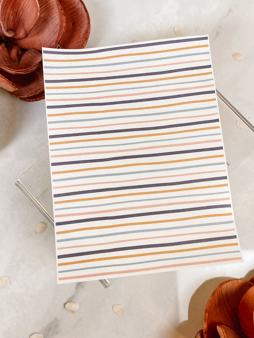 Transfer Paper 031 Colorful Stripes | Boho Image Water Transfer