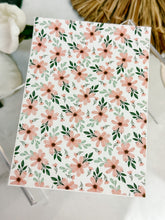 Load image into Gallery viewer, Transfer Paper 097 Flowers in Salmon | Floral Image Water Transfer