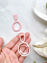 Load image into Gallery viewer, Organic Donut Dangle Set Polymer Clay Cutter