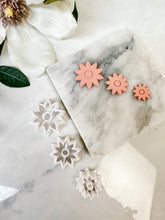 Load image into Gallery viewer, Flower #2 Embossed Center Polymer Clay Cutter