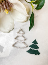 Load image into Gallery viewer, Christmas Tree Triple Dangle Set Polymer Clay Cutters